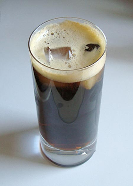 Vaso de fernet con coca